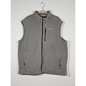 Columbia Mens Size XL Fleece Vest, Excellent Condition! Gray, XL